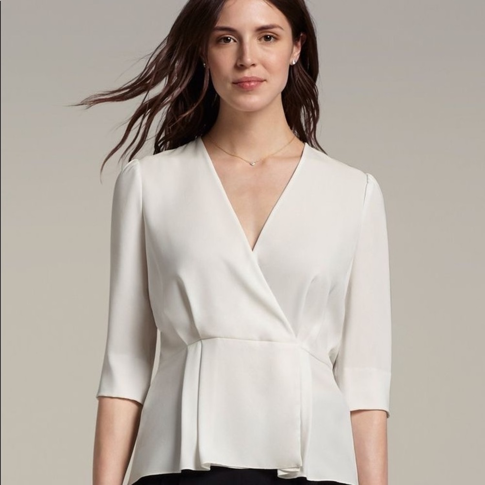 MM Lafleur The De Beauvoir Blouse Peplum Blouse XL
